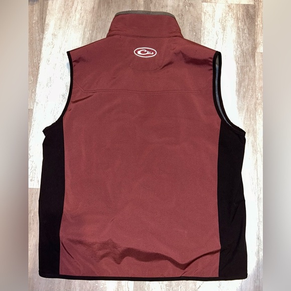 Drake Texas A&M Waterfowl soft-shell Vest — Men’s Large, Color Maroon - Picture 4 of 4